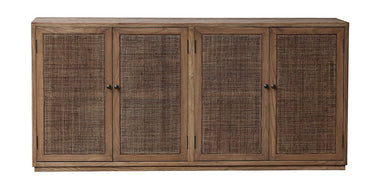 Santorini Elm Sideboard with 4 Rattan Doors at Online8 Furniture Auckland NZ