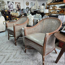 Sanur Armchair - Smoke Gray/ White Wash & Oatmeal at online8 furniture store Auckland