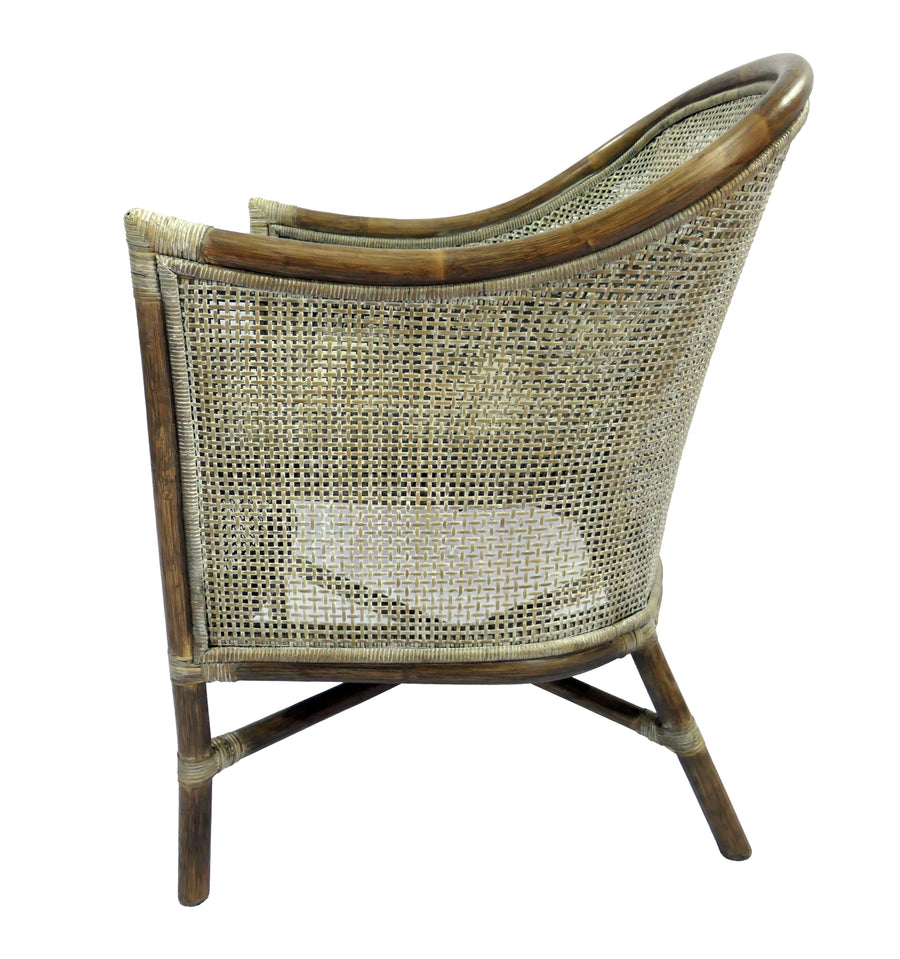Sanur Rattan Armchair Smoke Gray White Wash Oatmeal — Online8 Auckland NZ