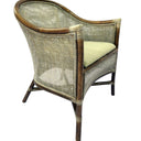 Sanur Armchair - Smoke Gray/ White Wask & Oatmeal at online8 furniture store Auckland