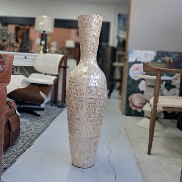 Sara Capiz Floor Vase - Large at online8 furniture store Auckland