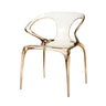 Saturn Transparent Chair - Amber at online8 furniture store Auckland