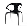 Saturn Transparent Chair - Black at online8 furniture store Auckland