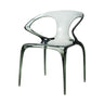 Saturn Transparent Chair - Smoke at online8 furniture store Auckland