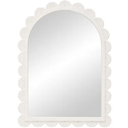 Scallop Arch Mirror - White at online8 furniture store Auckland