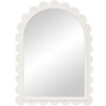 Scallop Arch Mirror - White at online8 furniture store Auckland