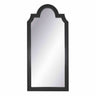 Scallop Floor Mirror - Black at online8 furniture store Auckland
