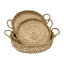 Seagrass/Hyacinth Trays s/3 - Natural at online8 furniture store Auckland