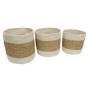 Seagrass/Jute Storage Baskets W/O Handles s/3 at online8 furniture store Auckland