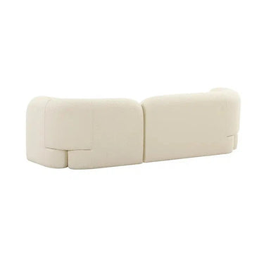Seattle 3 Seat Boucle Sofa - White at online8 furniture store Auckland