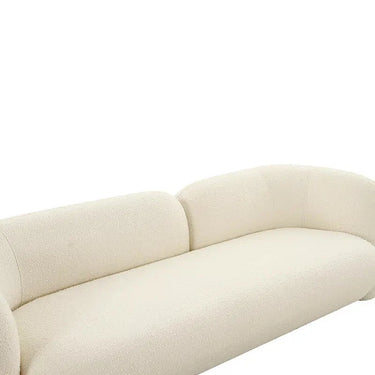 Seattle 3 Seat Boucle Sofa - White at online8 furniture store Auckland