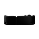 Seattle 3 Seat Sofa - Black Velvet at online8 furniture store Auckland