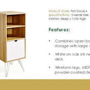 Seattle Cabinet W/2 Shelves & Drawer at online8 furniture store Auckland