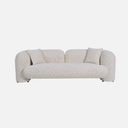 Seattle Curved Sofa in birch-toned 100% polyester with a Martindale 45,000 rating