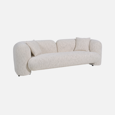 Seattle Curved Sofa, 246 x 105 x 73cm with a 40cm seat height