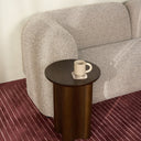 Seattle Curved Sofa with plush padded cushions, rounded arms and throw pillows