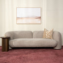 Seattle Curved Sofa in birch for Scandi, coastal and relaxed living spaces