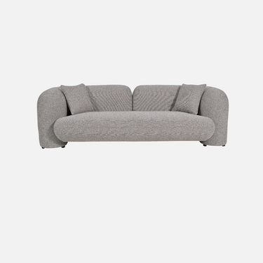 Seattle Curved Sofa with flowing rounded arms and a low-profile silhouette, 246 x 105 x 73cm