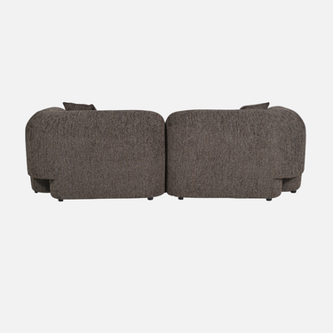 Seed Pearl Seattle Curved Sofa in flecked cream with a low-profile silhouette