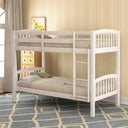 Secoli Wooden Bunk Bed - Single + Single at online8 furniture store Auckland