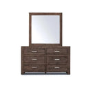 Sedona 6 Draw Dresser with Mirror at online8 furniture store Auckland