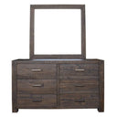 Sedona 6 Draw Dresser with Mirror at online8 furniture store Auckland