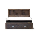 Sedona Bed Frame Queen with Storage at online8 furniture store Auckland