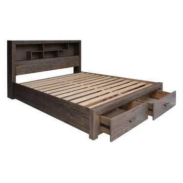 Sedona Bed Frame Queen with Storage at online8 furniture store Auckland