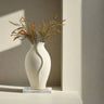 Serpentine Ceramic Vase Cream at online8 furniture store Auckland