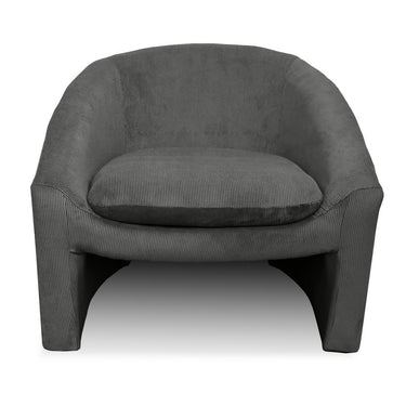 Shackelton Corduroy Occasional Chair - Black at online8 furniture store Auckland