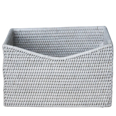 Shaped Storage Basket White at online8 furniture store Auckland
