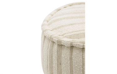 Shaw Handloom Pouf. - Natural at Online8 Furniture Auckland NZ