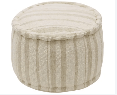 Shaw Handloom Pouf - Natural at Online8 Furniture Auckland NZ