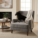 sheep w/ Tartan Lags Cushion - Black at Online8 Furniture Auckland NZ
