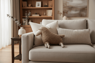 Sheep W/ Tartan Legs Cushion at Online8 Furniture Auckland NZ