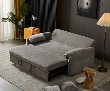 Shelby 2 Seater Roll Out Sofa bed - Silver at online8 furniture store Auckland