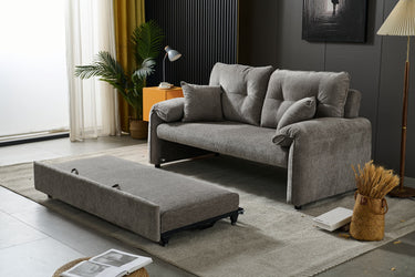Shelby 2 Seater Roll Out Sofa bed - Silver at online8 furniture store Auckland