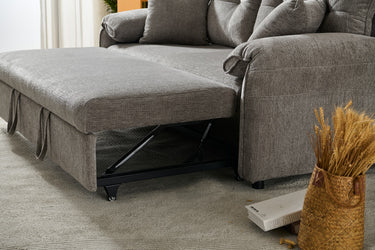 Shelby 2 Seater Roll Out Sofa bed - Silver at online8 furniture store Auckland