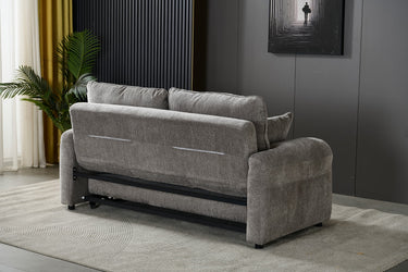 Shelby 2 Seater Roll Out Sofa bed - Silver at online8 furniture store Auckland
