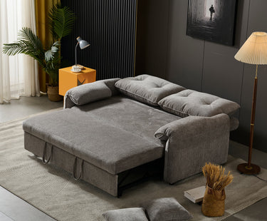 Shelby 2 Seater Roll Out Sofa bed - Silver at online8 furniture store Auckland