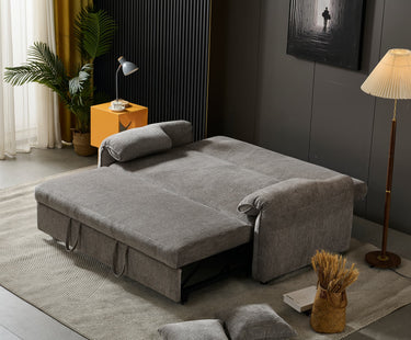 Shelby 2 Seater Roll Out Sofa bed - Silver at online8 furniture store Auckland