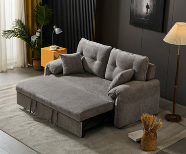 Shelby 2 Seater Roll Out Sofa bed - Silver at online8 furniture store Auckland