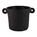 Side Handle Cement Planter Black at online8 furniture store Auckland