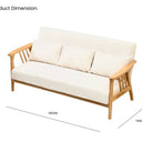 Sienna 3 Seater Sofa - Beige at Online8 Furniture Auckland NZ