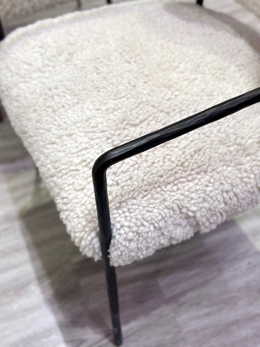 Sienna Forged Accent Chair - White at online8 furniture store Auckland