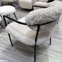 Sienna Forged Accent Chair - White at online8 furniture store Auckland