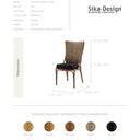 SIKA Originals Melody Rattan Side Chair w/Black Seat Cushion - Taupe at Online8 Furniture Auckland NZ