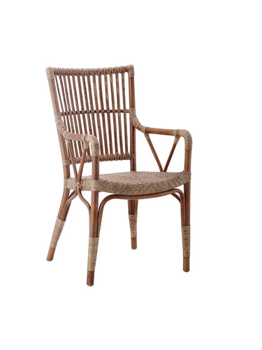 SIKA Originals Piano Rattan Armchair - Antique at Online8 Furniture Auckland NZ