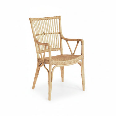 SIKA Originals Piano Rattan Armchair - Natural at Online8 Furniture Auckland NZ
