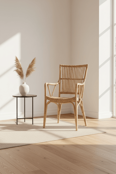 SIKA Originals Piano Rattan Armchair - Natural at Online8 Furniture Auckland NZ